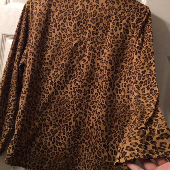 Ralph Lauren leopard animal print blouse/L - Picture 8 of 8